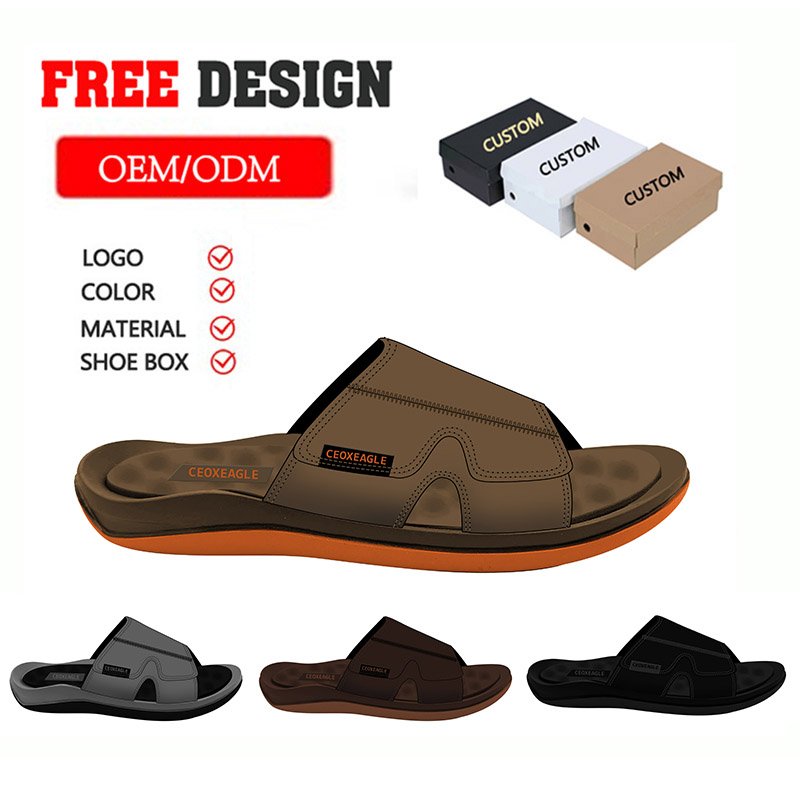 Custom Men Slides Footwear,Custom Printed Men Eva Slides Slipper Sandals, Custom Logo Plain Slide Sandal