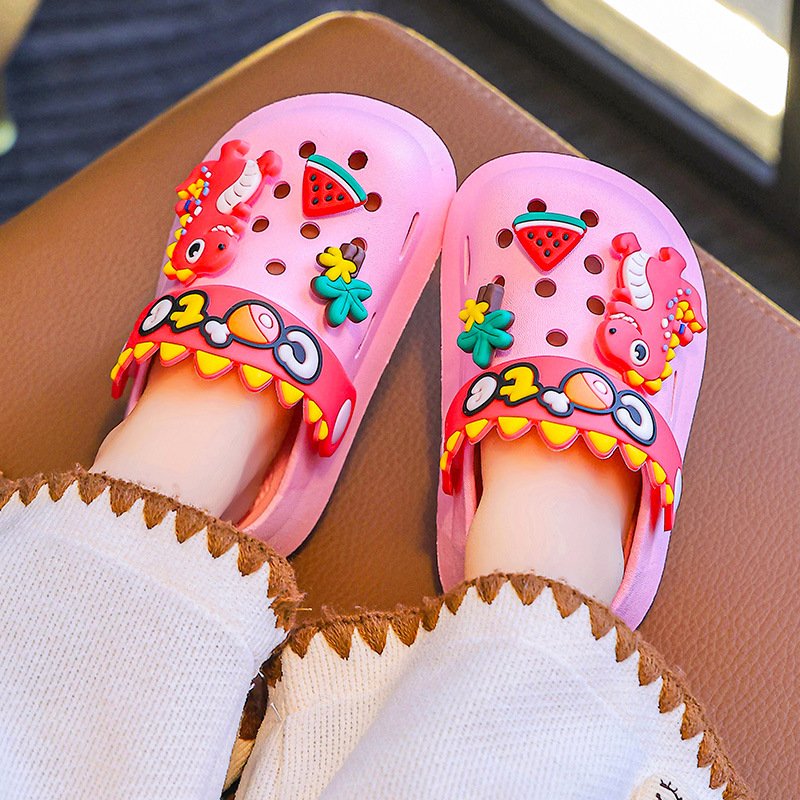 Factory direct sale new style funny kids shoes Kids PVC Beach Clogs Sandals Shoes Bathroom Home Slippers