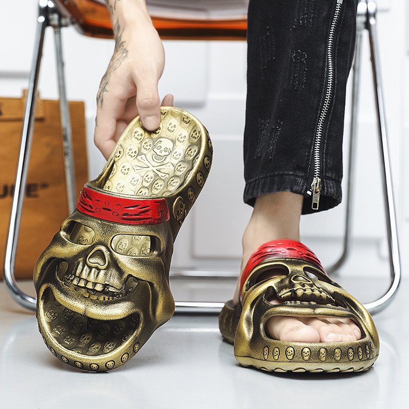 New Style Outdoor Personality Men's Slippers 2024 Summer Wholesale Casual Designer Shoes Fashion Flat EVA Beach Slippers For Men
