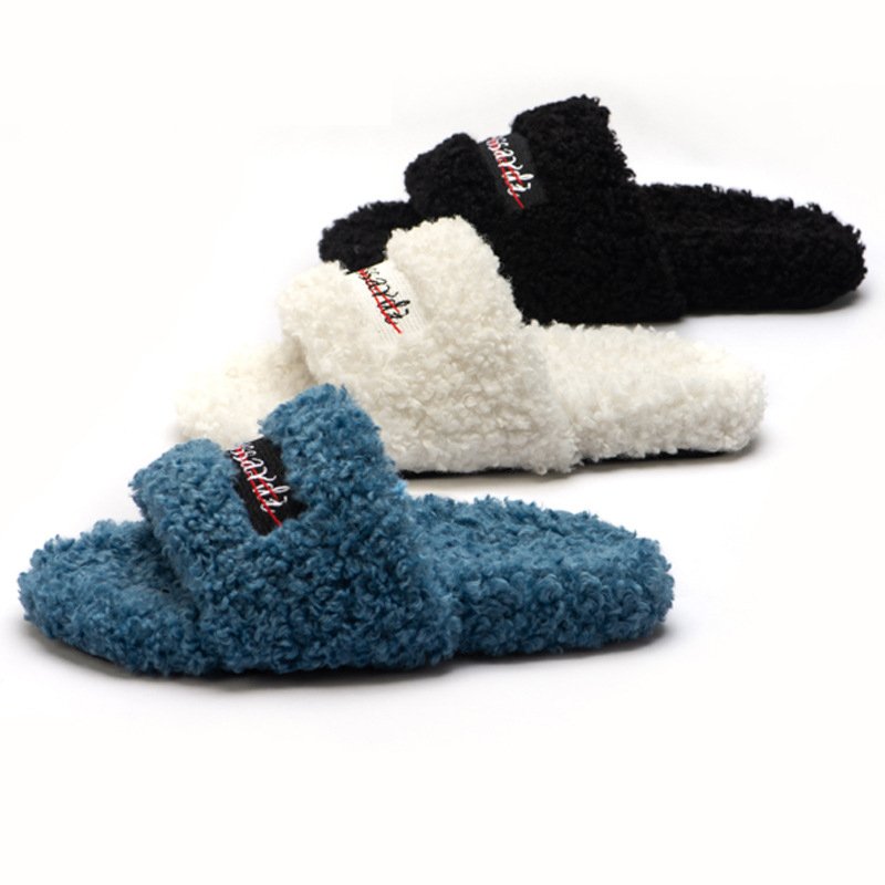 Premium Custom Fur Slippers Fashionable Wedding Season Custom Fashion Design Fluffy Home Slippers For Women