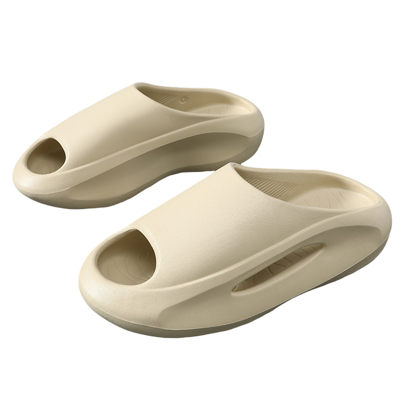 Custom WoMen's EVA Sport Sandals Winter Anti-Slip Slide Slippers Platform Trendy Leaf Design Outdoor Bathroom Use Soft Feature