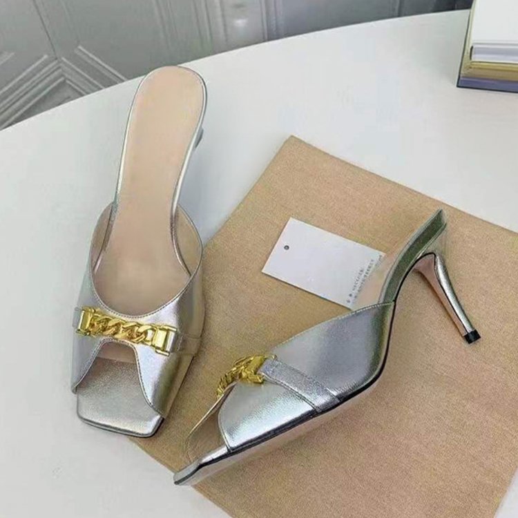 Good quality branded sandal high heel sandals for women trendy designer woman slippers