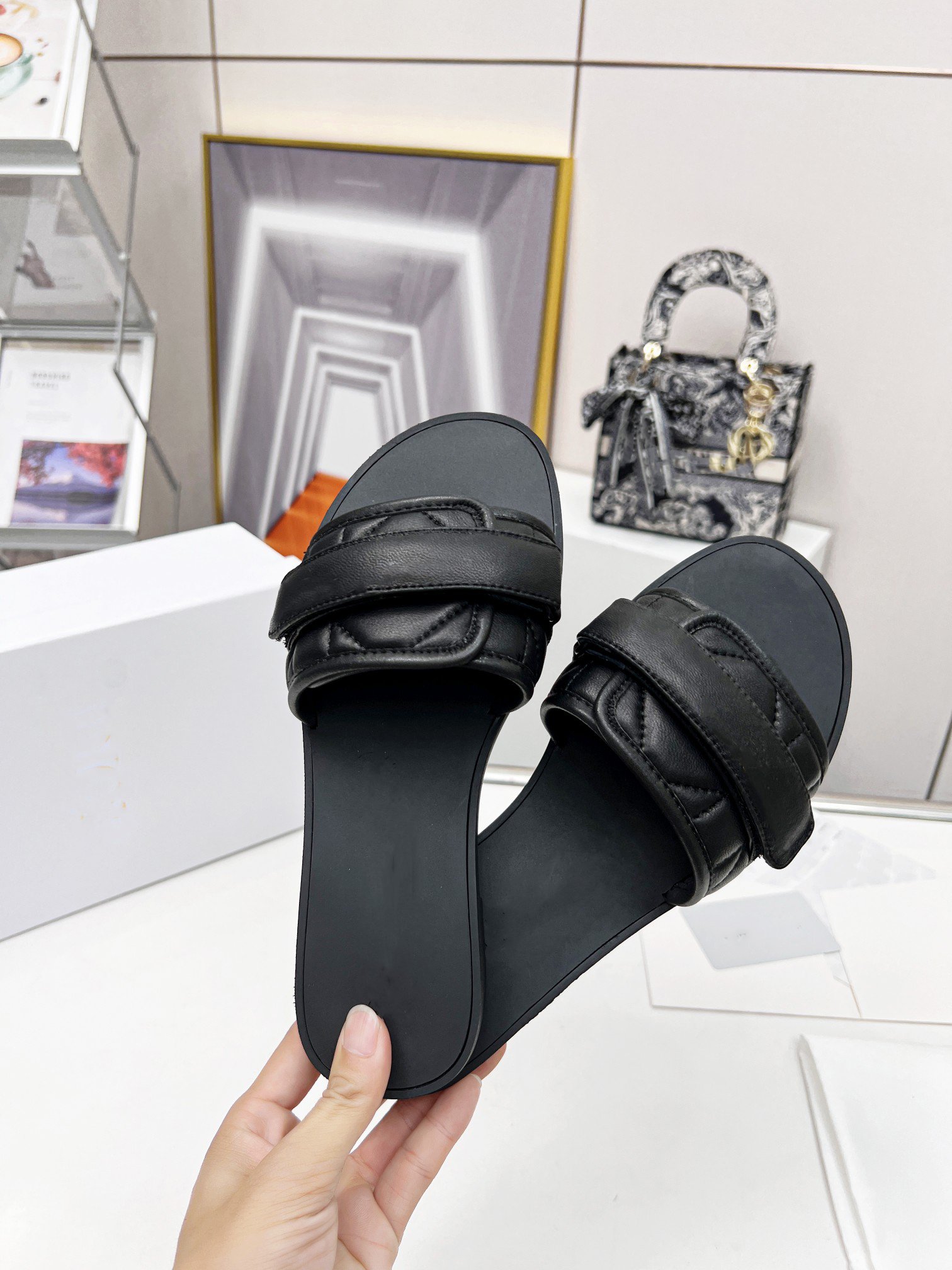 Custom Logo Wholesale New Low Heel TPU Outdoor Summer Beach Flat Sandals Femme 2024 Slides Slippers for women and ladies