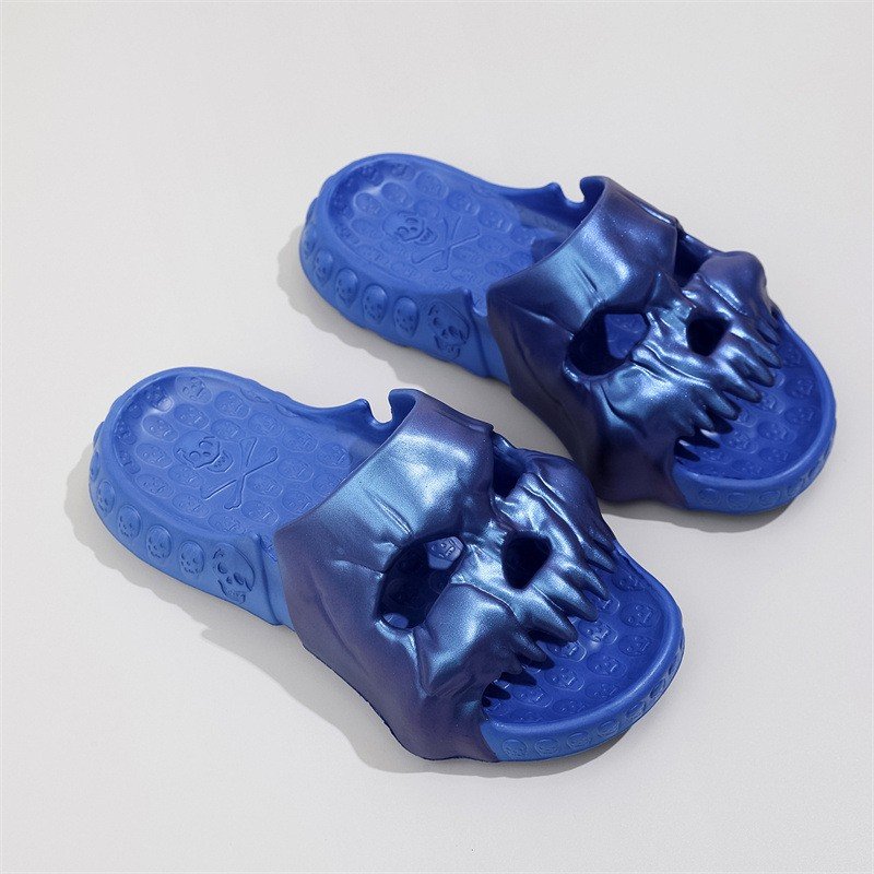EVA Printing Funny Face slides slippers custom slide sandals for men