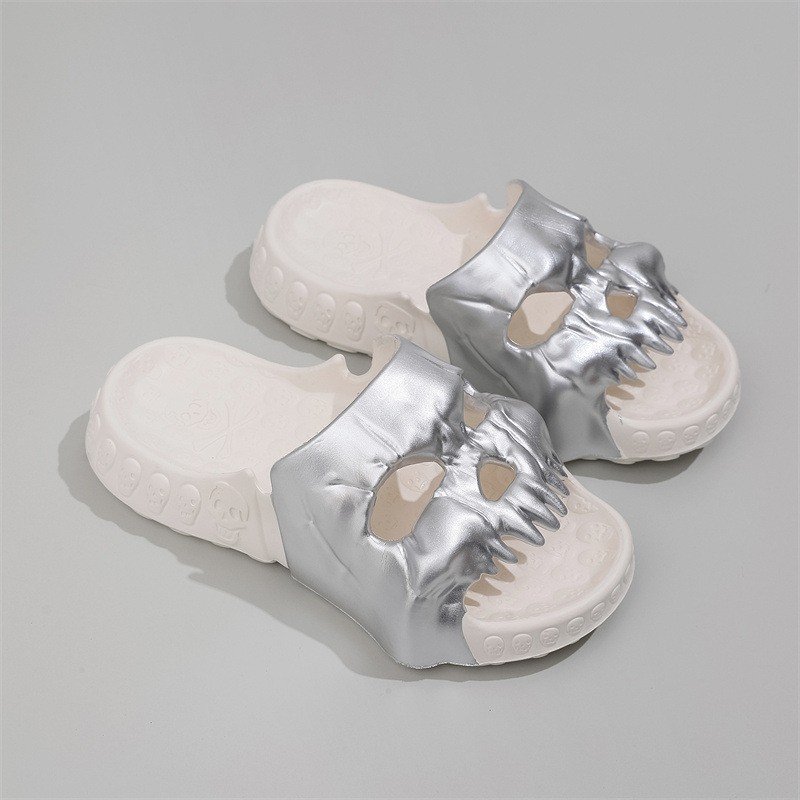 EVA Printing Funny Face slides slippers custom slide sandals for men