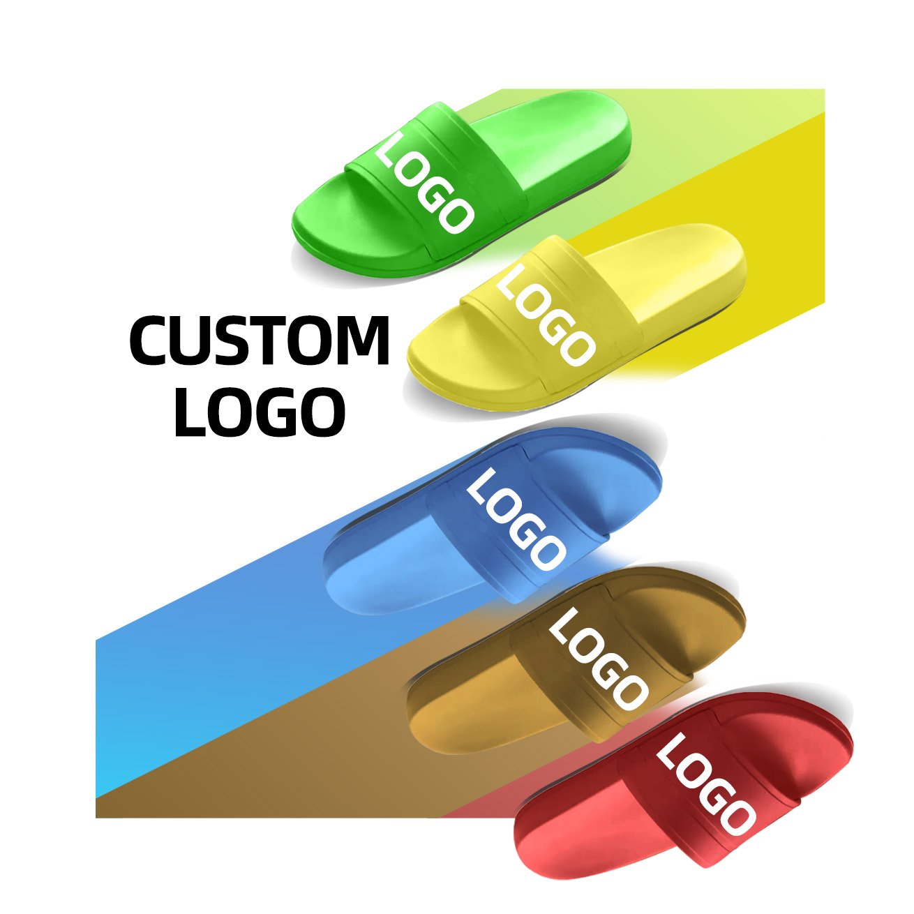 New Custom Slide Sandal PVC Soft Slippers High Quality Custom Rubber Beach Slipper Low Price Non Slip Home Slipper