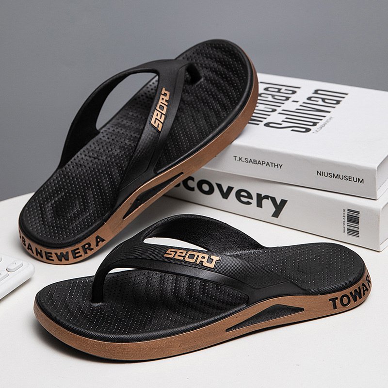 Men's Slide Sandals Comfortable Lightweight Summer Slipper Shoes for Indoor & Outdoor Use