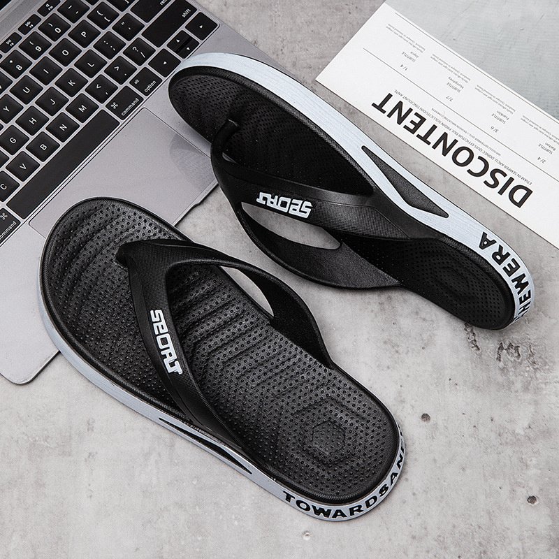 Men's Slide Sandals Comfortable Lightweight Summer Slipper Shoes for Indoor & Outdoor Use