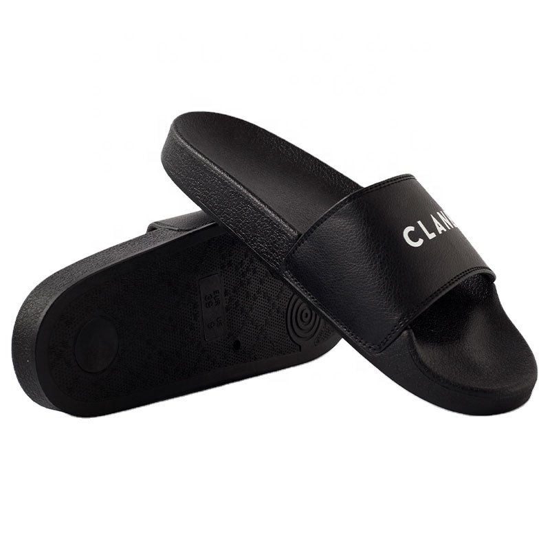 Factory Wholesale Custom Logo Size and Color PU Summer Slippers Unisex Chinese Style Mules Slide Slippers at Prices