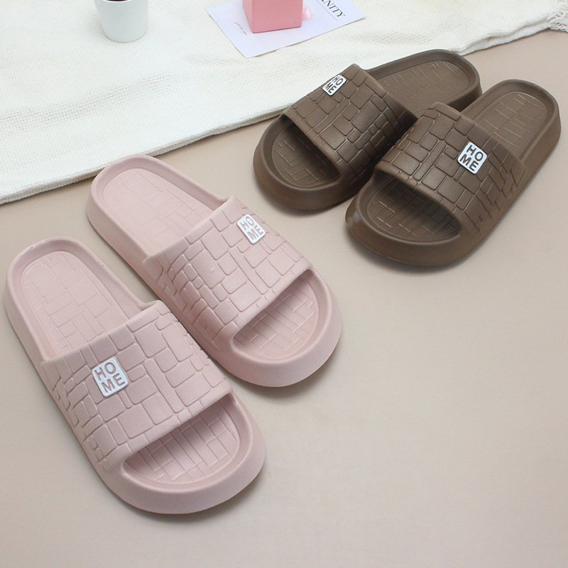 casual lightweight shower bathing non-slip house use sandals breathable quick drying women couple home slides slippers