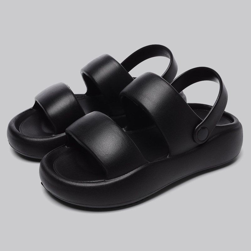 Summer Beach Custom 3D Logo Ladies Two Band New Design Slide Slippers For Women Platform Sandals Slippers Casual Footwear