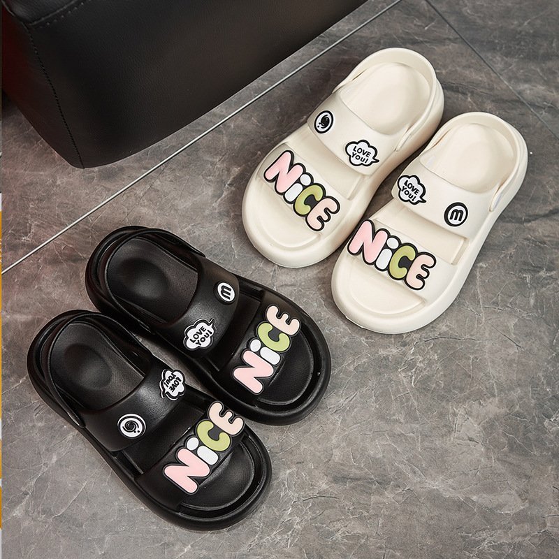 Summer Beach Custom 3D Logo Ladies Two Band New Design Slide Slippers For Women Platform Sandals Slippers Casual Footwear