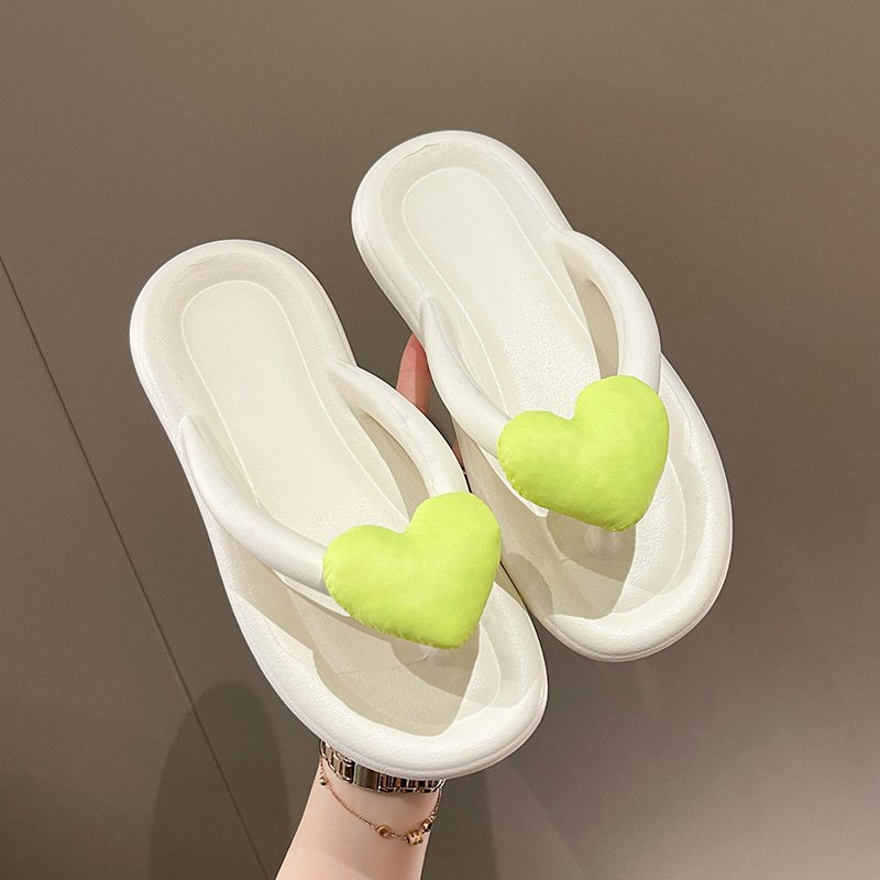 2023 summer Rainbow color super soft slippers women wear seaside beach flip-flops
