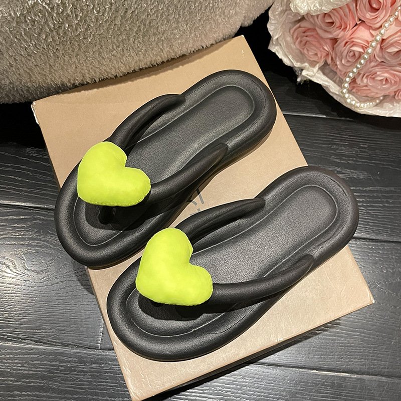 2023 summer Rainbow color super soft slippers women wear seaside beach flip-flops