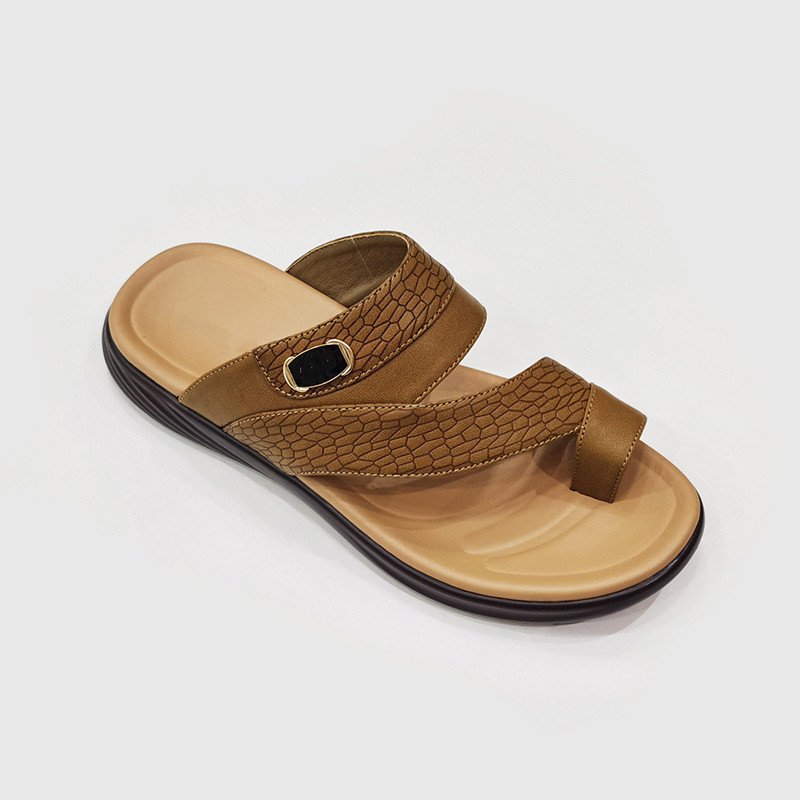 Wholesale summer leisure beach sandals outdoor man soft pu leather arabic slippers