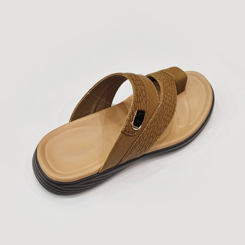 Wholesale summer leisure beach sandals outdoor man soft pu leather arabic slippers