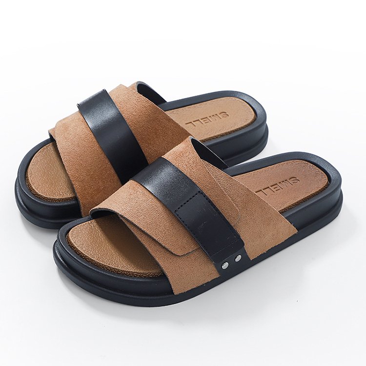 2024 Lightweight Beach Sandals Casual Classic Flat Platform Outdoor Indoor Slides Slippers for Men