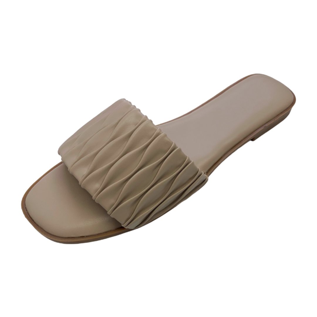 Bosirui outdoor luxury design slides slippers for women custom logo color flat sandals for ladies high quality slides for home