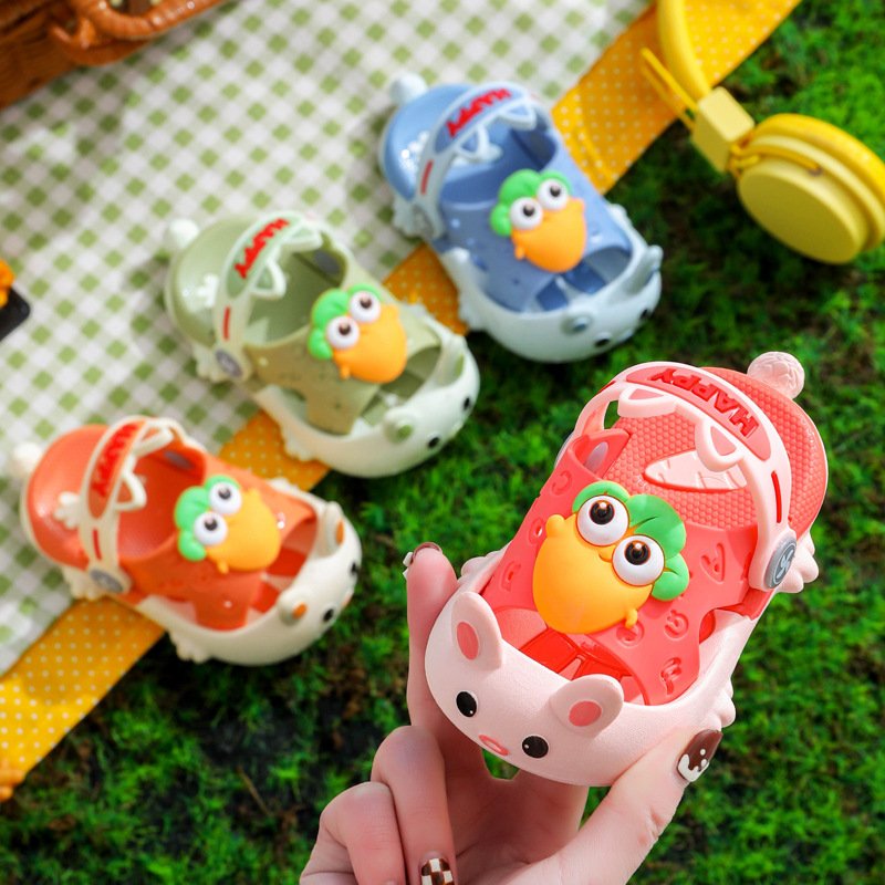cheap Soft shoes children girl boys sandals comfortable vegetable design beautiful kids baby shoes unsex kids slip on sandals