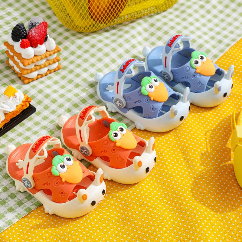 cheap Soft shoes children girl boys sandals comfortable vegetable design beautiful kids baby shoes unsex kids slip on sandals