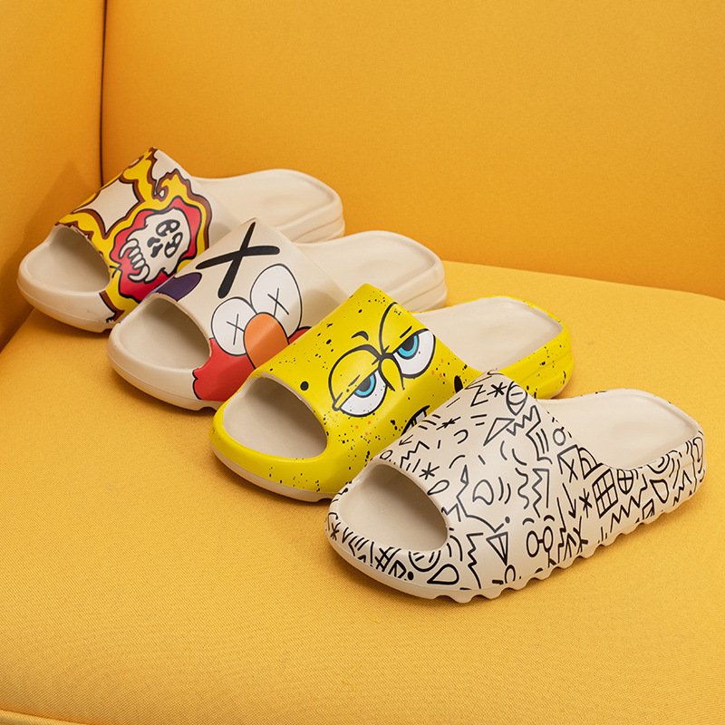 Summer Adult Flat High quality Waterproof Custom EVA Beach Sandals Foam Slides Slippers For Men Women