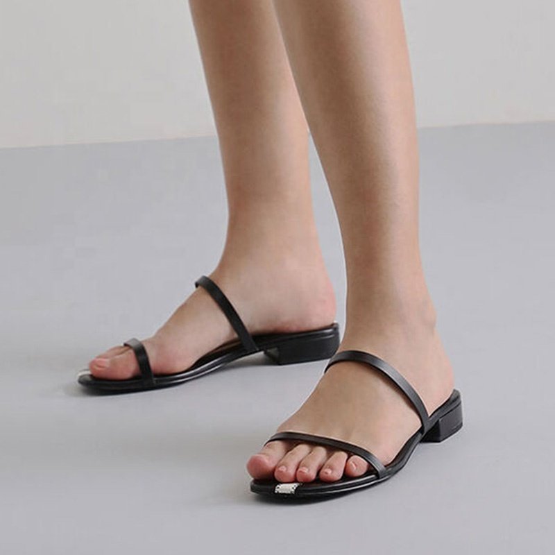 Latest Fashion Women's Summer Flat Sandals Comfortable Casual Strap Slippers with Breathable Feature Insole Material Rubber EVA