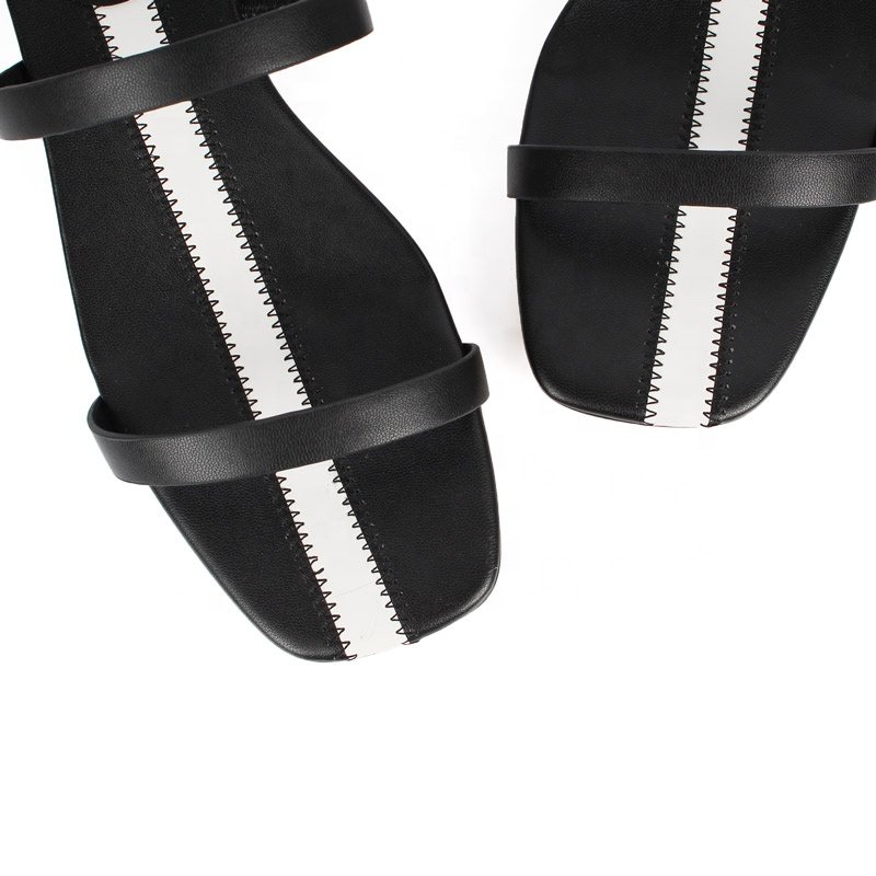 Latest Fashion Women's Summer Flat Sandals Comfortable Casual Strap Slippers with Breathable Feature Insole Material Rubber EVA