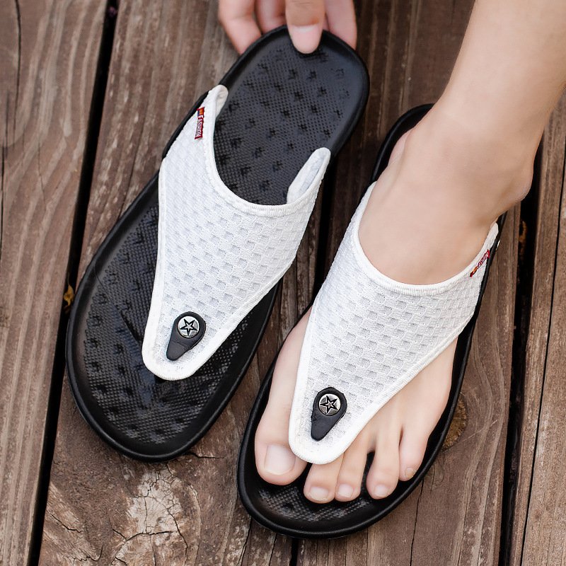Wholesale stock mesh breathable man shoes sport cheap sneakers for men summer custom sandals