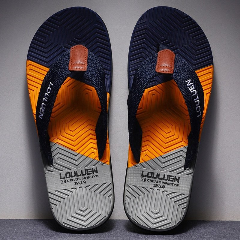 2024 China Supplier Cheap Beach Outdoor Anti-slip Luxury Pvc Sole Flip-flops Eva Men's Slippers