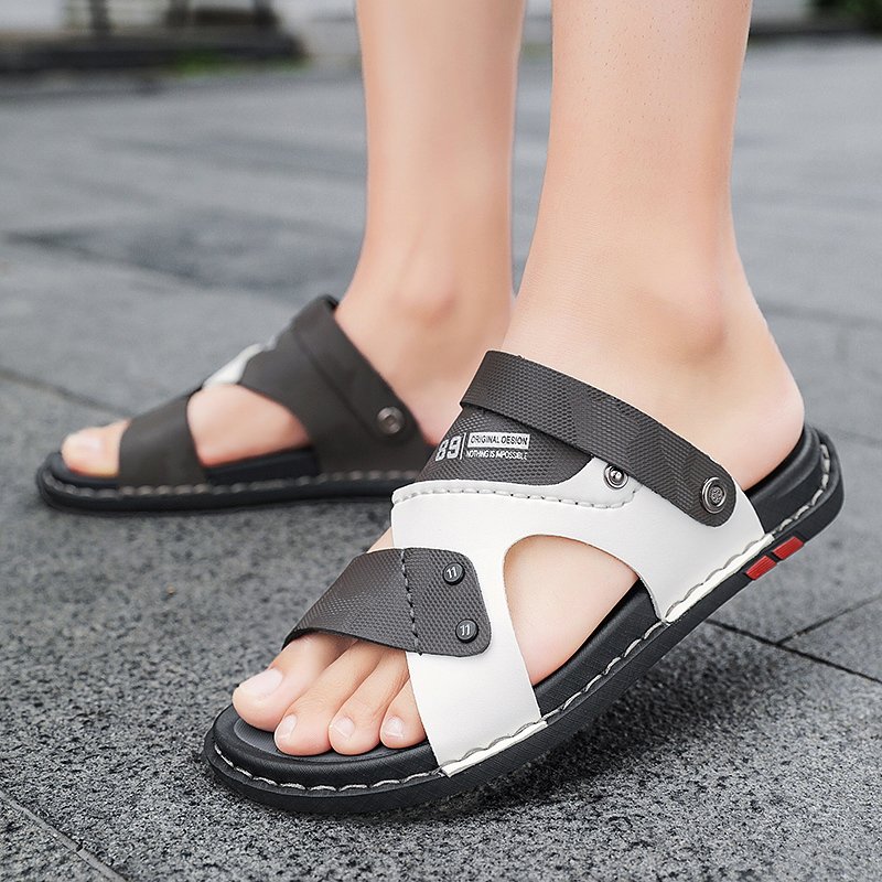 Wholesale price anti slip high quality men slipper breathable anti odor fashion style sandal 2024 latest beach men sandal