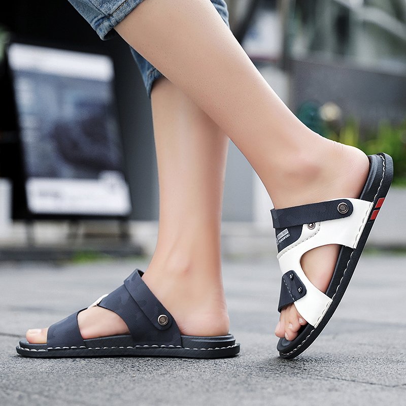 Wholesale price anti slip high quality men slipper breathable anti odor fashion style sandal 2024 latest beach men sandal