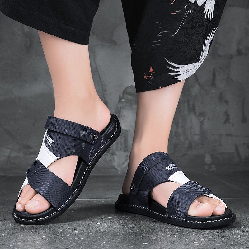 Wholesale price anti slip high quality men slipper breathable anti odor fashion style sandal 2024 latest beach men sandal