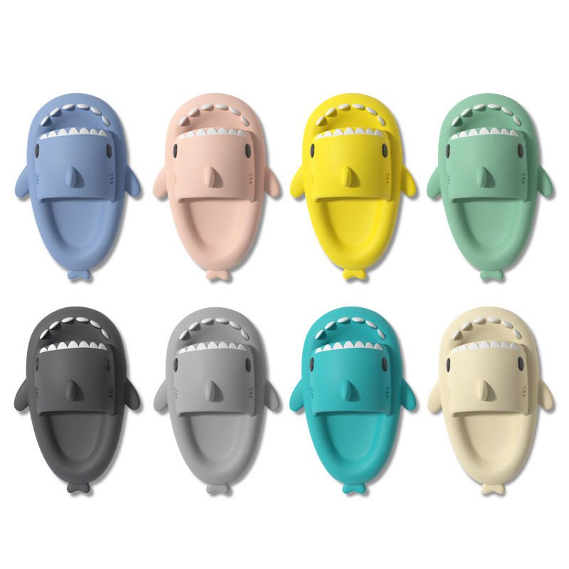 Summer Cute Cartoon Ladies Beach Slides Slippers Unisex Hello Cloudy cute EVA Slipper Shark Slides Slippers