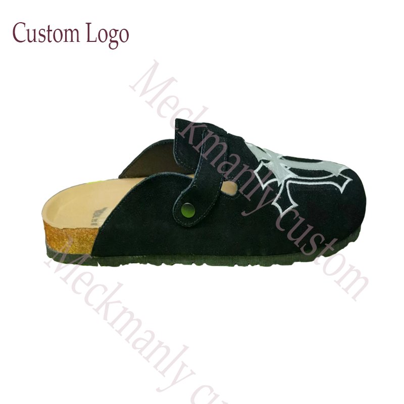 2024 Unisex Kayden Mule Backless Flats EVA Upper Slippers Sandals Cork Outsole Platform Soft Comfortable suede Shoes Men Women