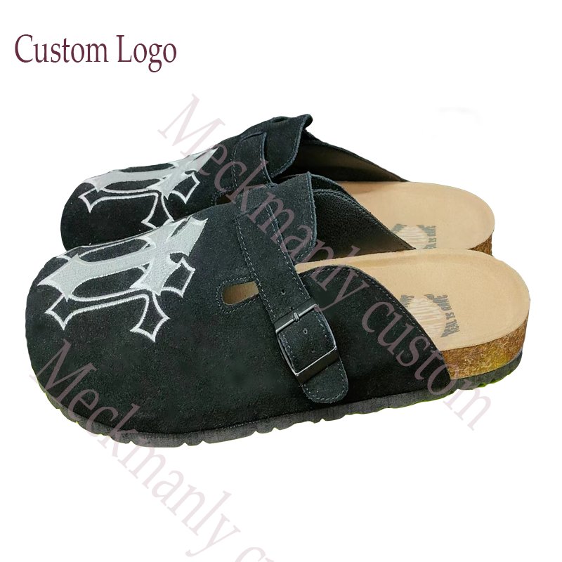 2024 Unisex Kayden Mule Backless Flats EVA Upper Slippers Sandals Cork Outsole Platform Soft Comfortable suede Shoes Men Women