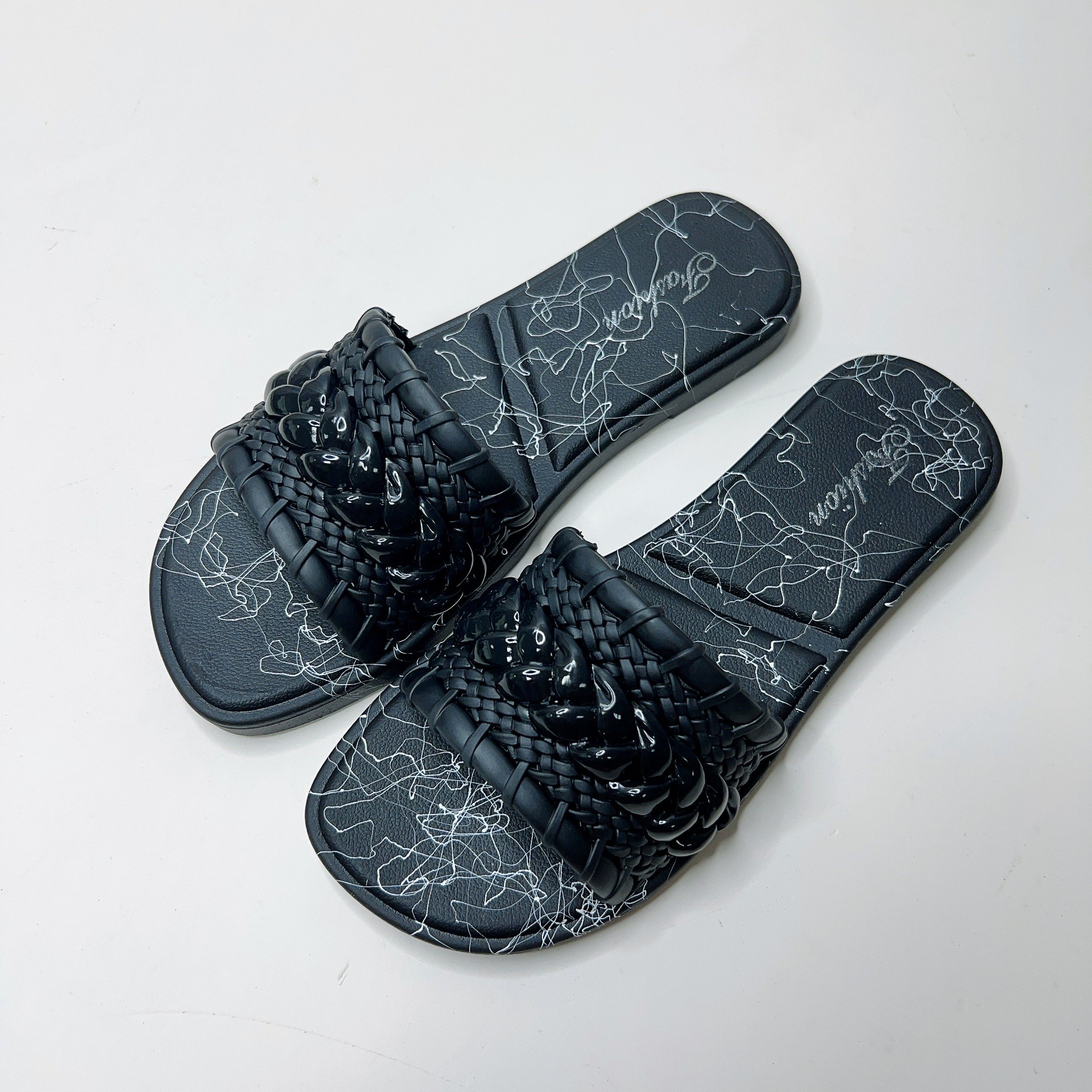 Soft girl fashion beach ladies nude slides slippers fashion shoe Flats lady slipper