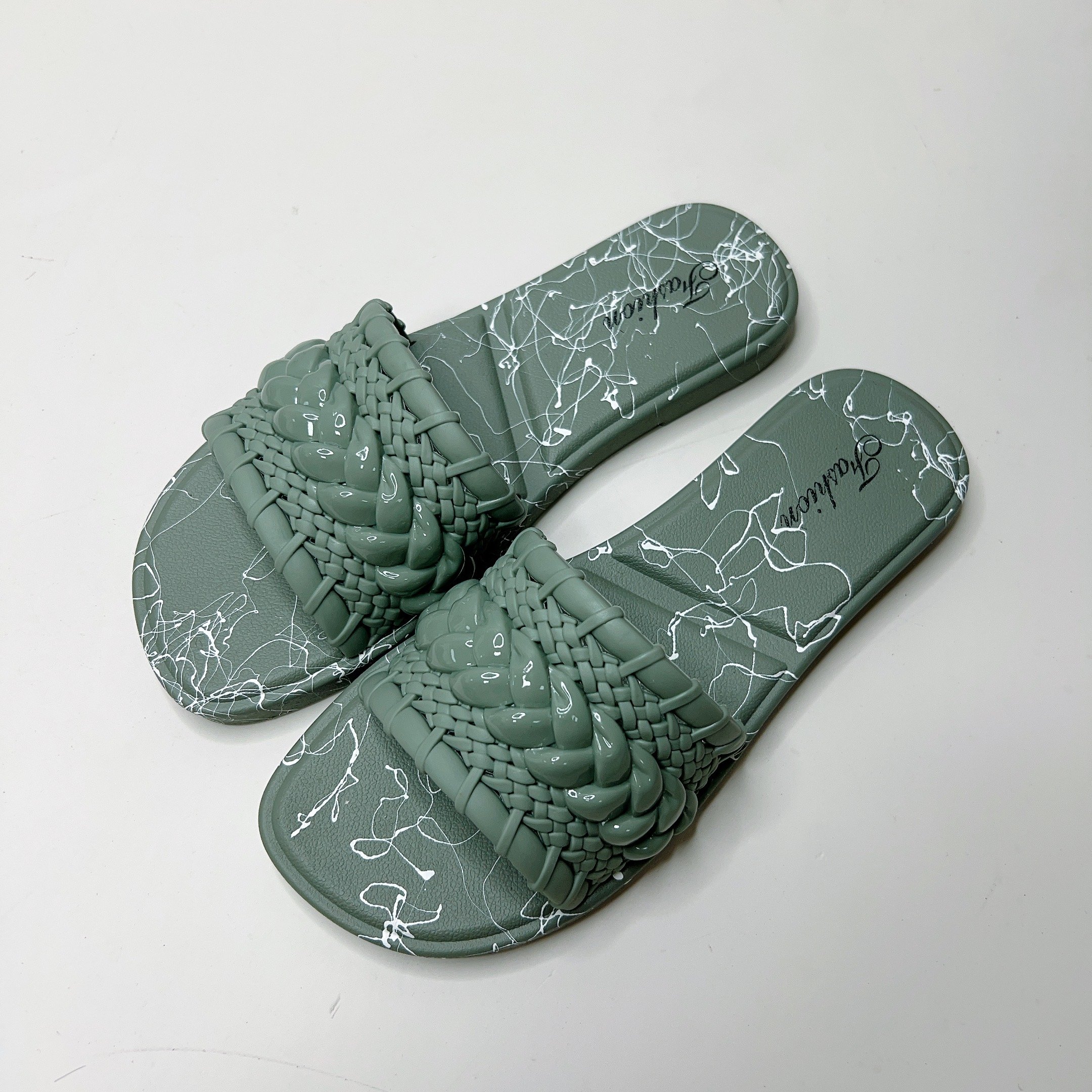 Soft girl fashion beach ladies nude slides slippers fashion shoe Flats lady slipper