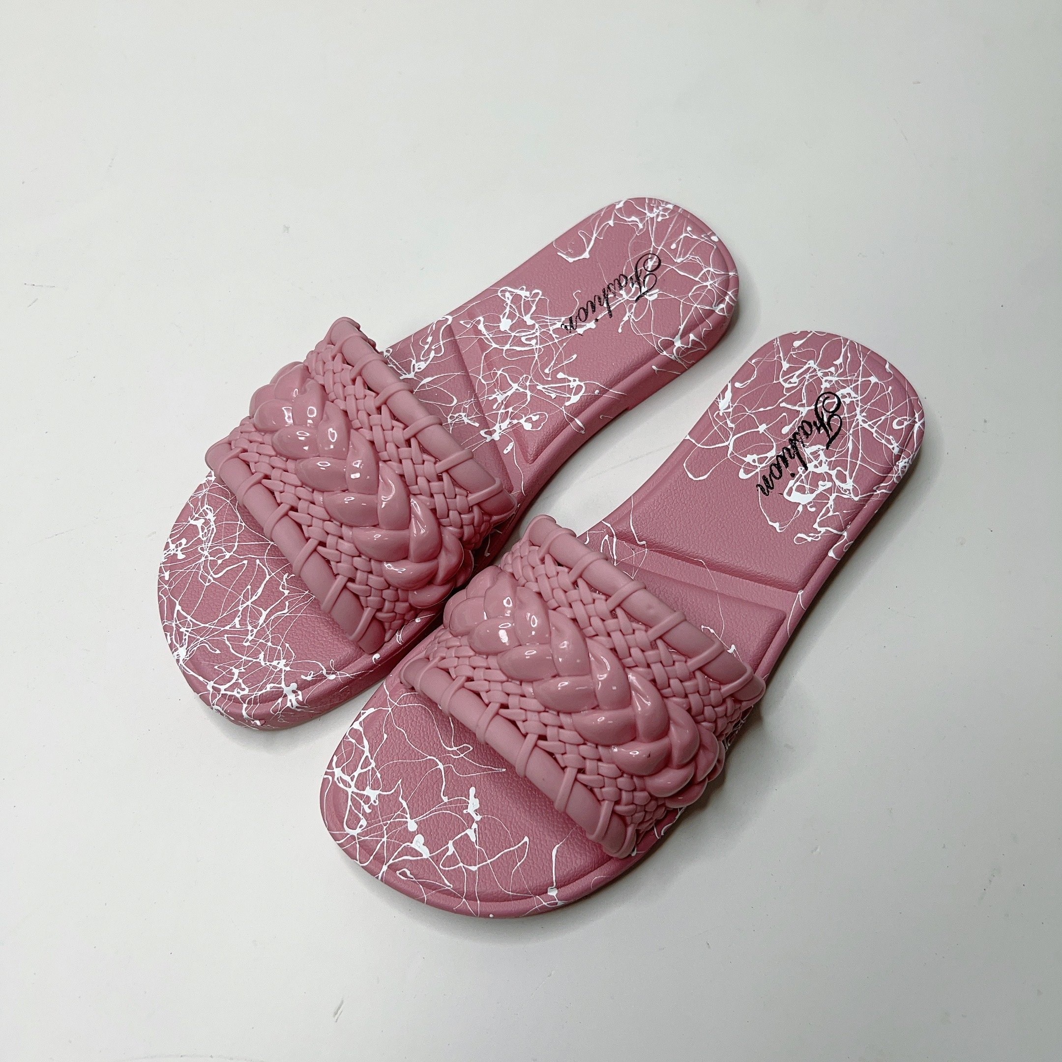 Soft girl fashion beach ladies nude slides slippers fashion shoe Flats lady slipper