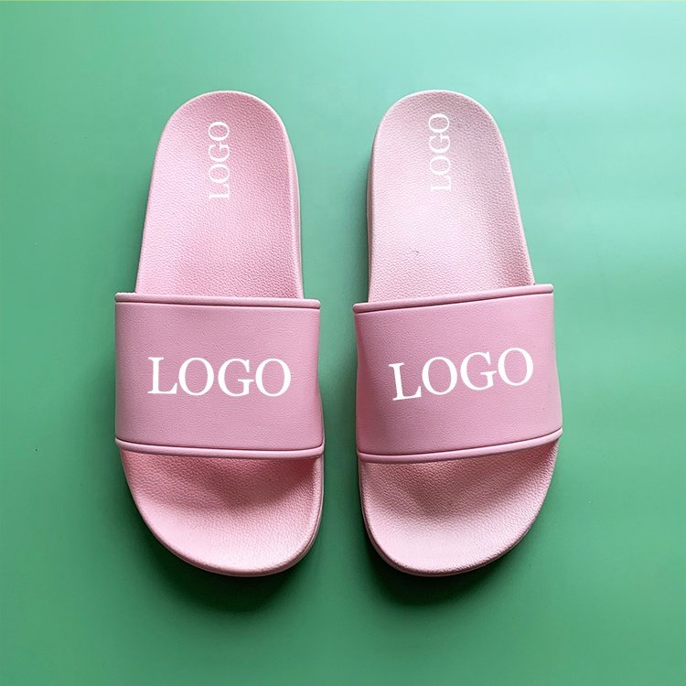 Great Cheap Wholesale High Quality Custom Pvc Slides Slippers,Custom Open Toe Soft Sole with Your Own Logo Slides Shoes