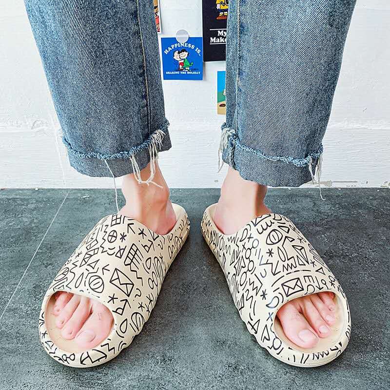 L&J Shoe 2022 Summer Fashion Women Sandals Beach Slides Cloud Slippers Slides