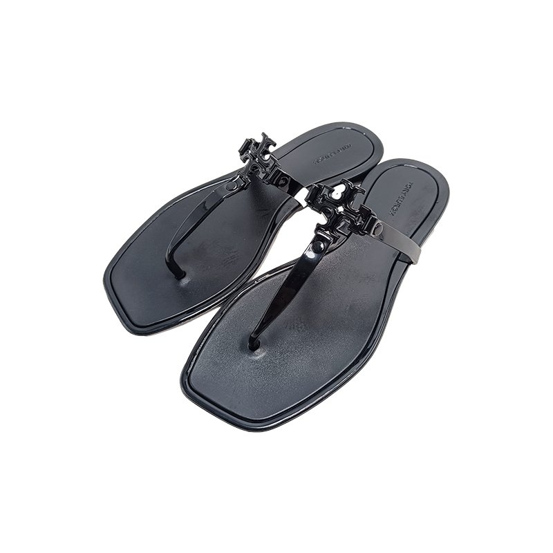 Designer Brand Shoes Female Jelly TB Sandals Summer Flat Beach Slide Women Flip Flop Sandals