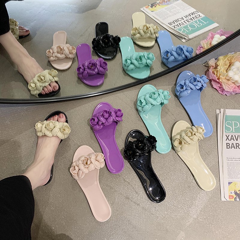 Summer Women Fashion slide New Stylish Jelly Beach Sandals for Women and Ladies Fashion Slide Slipper Ladies Shoes