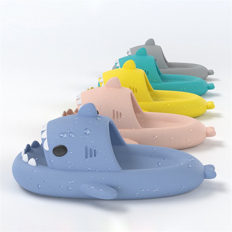 Designer Sandals Open Toe Women Sandals Fashionable Cute Beach Shark Slippers EVA Shark Slides Non-slip Novelty Indoor Outdoor