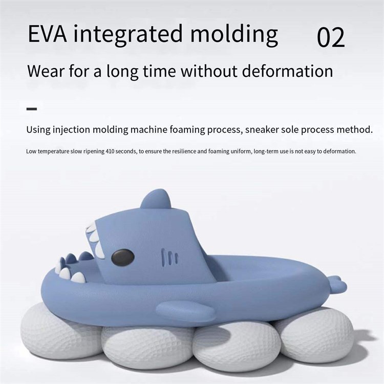 Designer Sandals Open Toe Women Sandals Fashionable Cute Beach Shark Slippers EVA Shark Slides Non-slip Novelty Indoor Outdoor