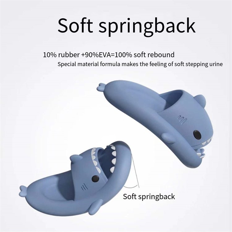 Designer Sandals Open Toe Women Sandals Fashionable Cute Beach Shark Slippers EVA Shark Slides Non-slip Novelty Indoor Outdoor