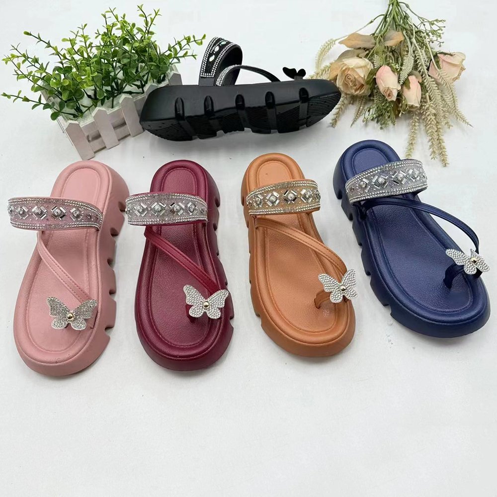 2024 new model fashion ladies chappal slide slipper sandals for women and girls