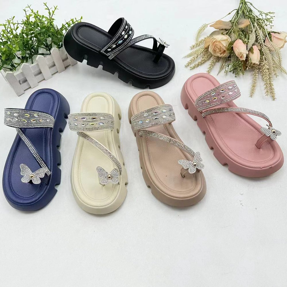2024 new model fashion ladies chappal slide slipper sandals for women and girls