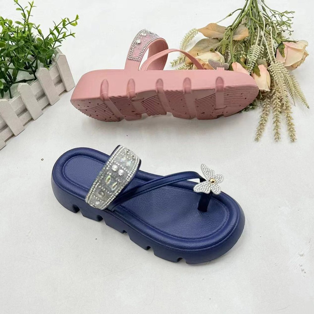 2024 new model fashion ladies chappal slide slipper sandals for women and girls