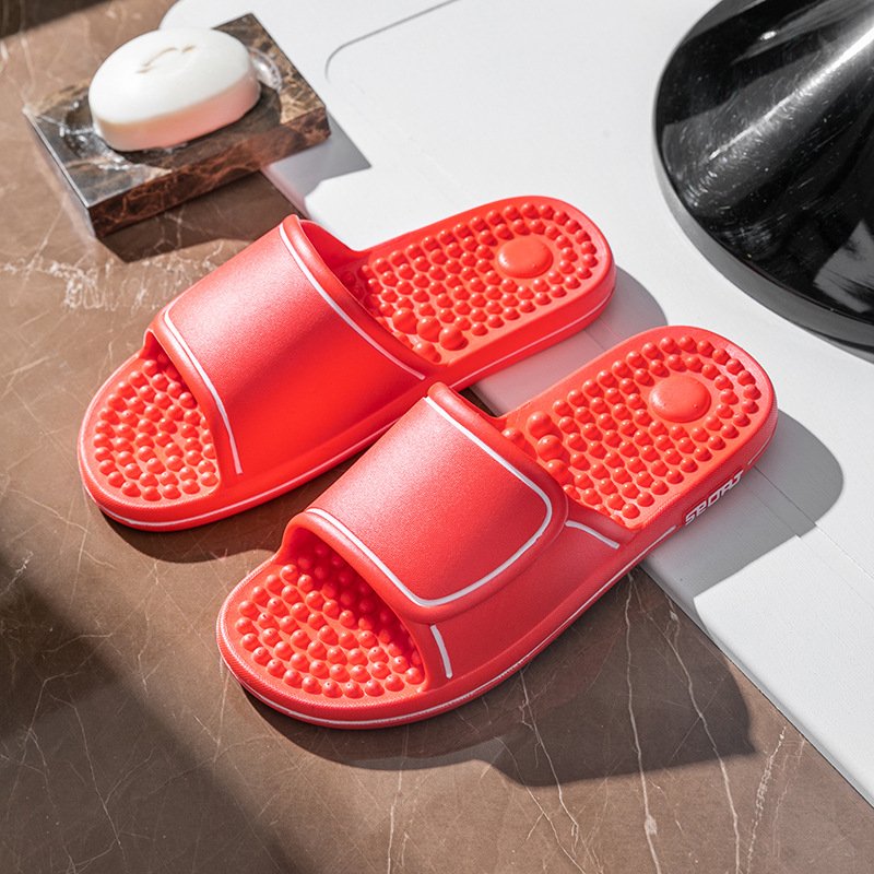 Factory Wholesale Price EVA Anti-Slip Breathable Comfortable Massage Slides Slippers for Bathroom Shower Spa Gym
