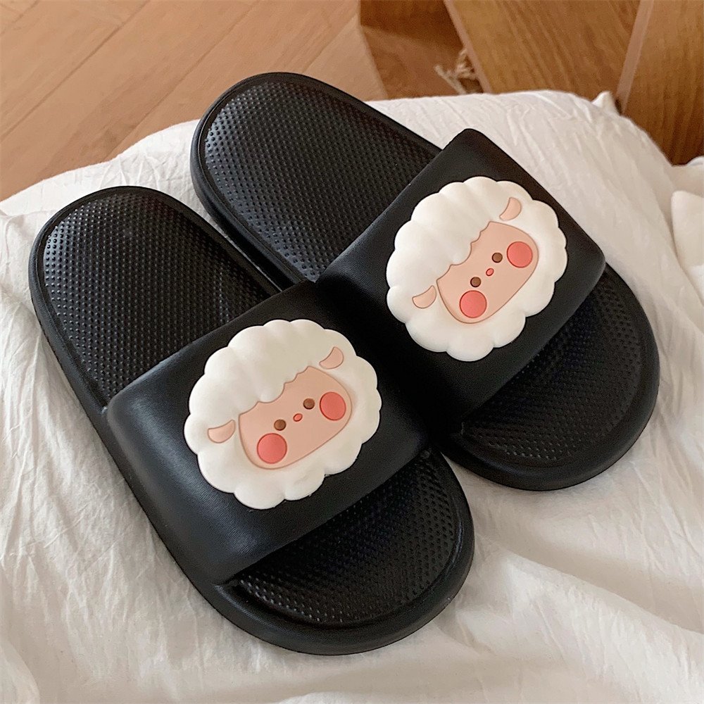 XIXITIAO cute home bedroom sandals women indoor outdoor eva bathroom slippers sheep animal ladies slides slippers for girl